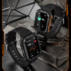 1.83" Tactical Smartwatch, 123 Sports Modes, IP68 Waterproof Smart Watch with Compass, Health Monitor