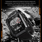 1.83" Tactical Smartwatch, 123 Sports Modes, IP68 Waterproof Smart Watch with Compass, Health Monitor