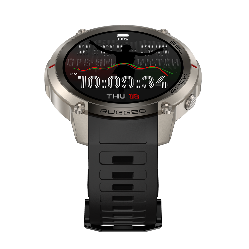 Military Smartwatch with GPS Offline Map 1.43-inch AMOLED, Compass & 5ATM Waterproof