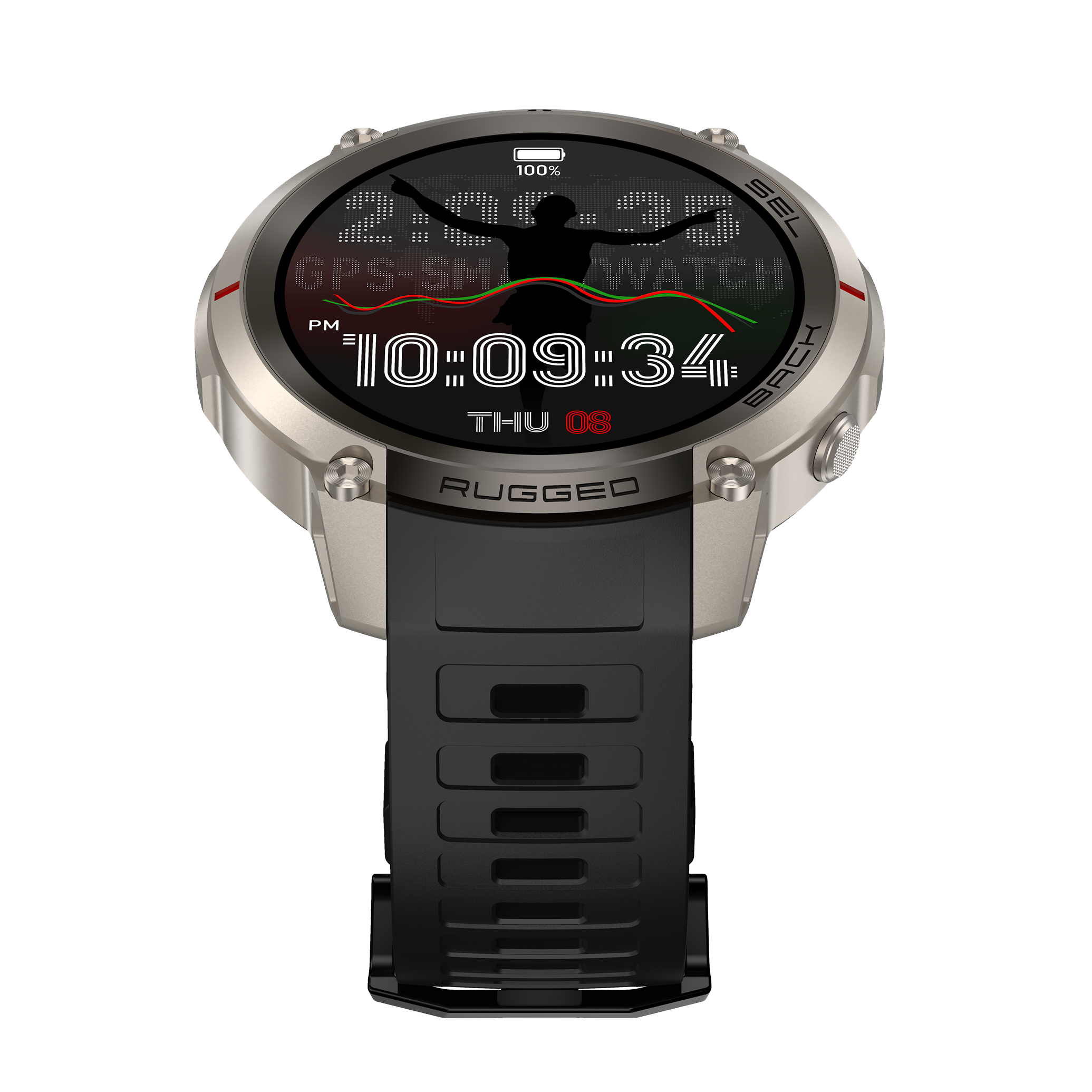 Military Smartwatch with GPS Offline Map 1.43-inch AMOLED, Compass & 5ATM Waterproof