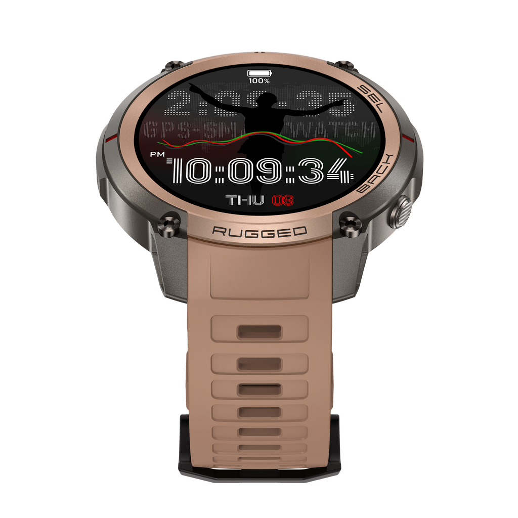 Military Smartwatch with GPS Offline Map 1.43-inch AMOLED, Compass & 5ATM Waterproof