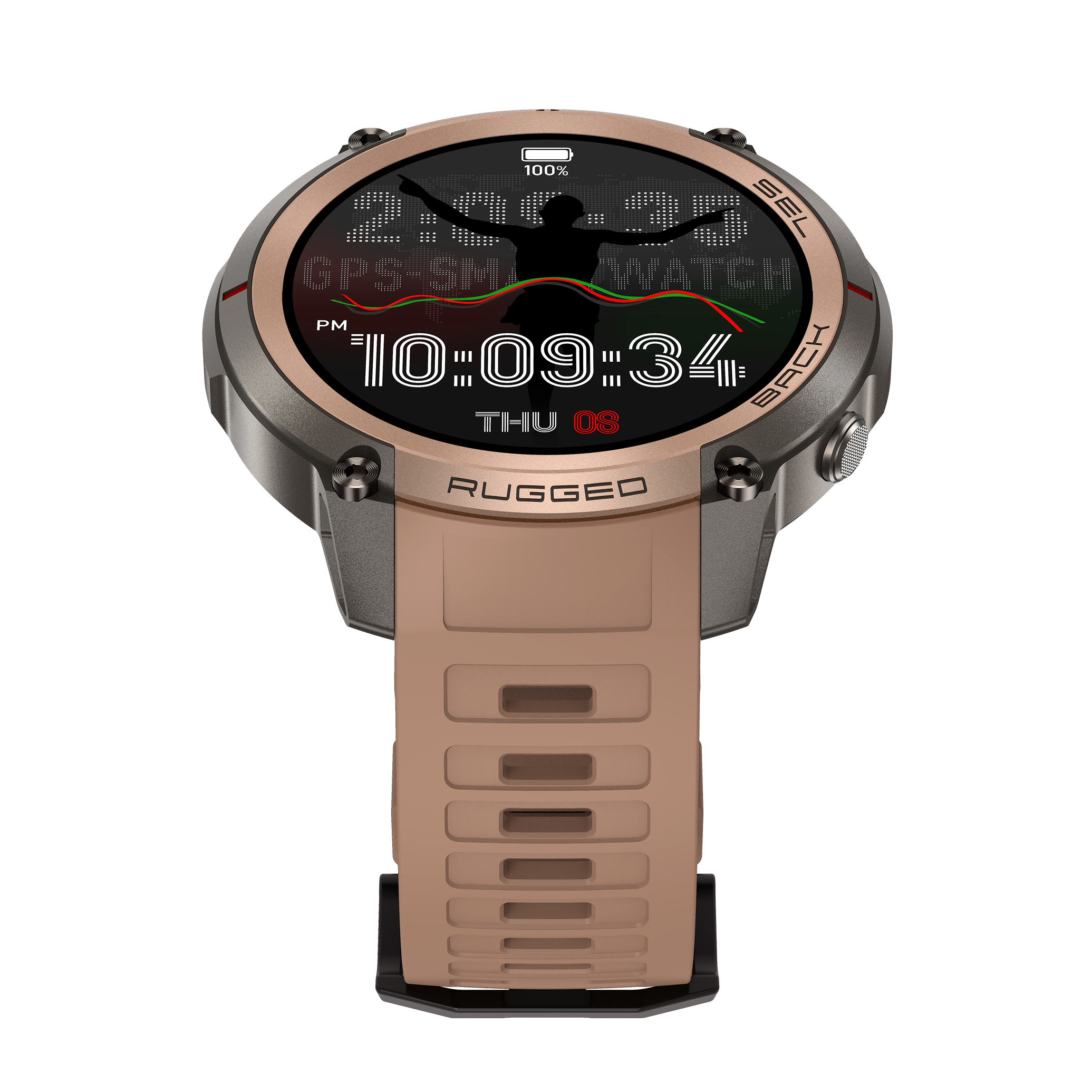 Military Smartwatch with GPS Offline Map 1.43-inch AMOLED, Compass & 5ATM Waterproof