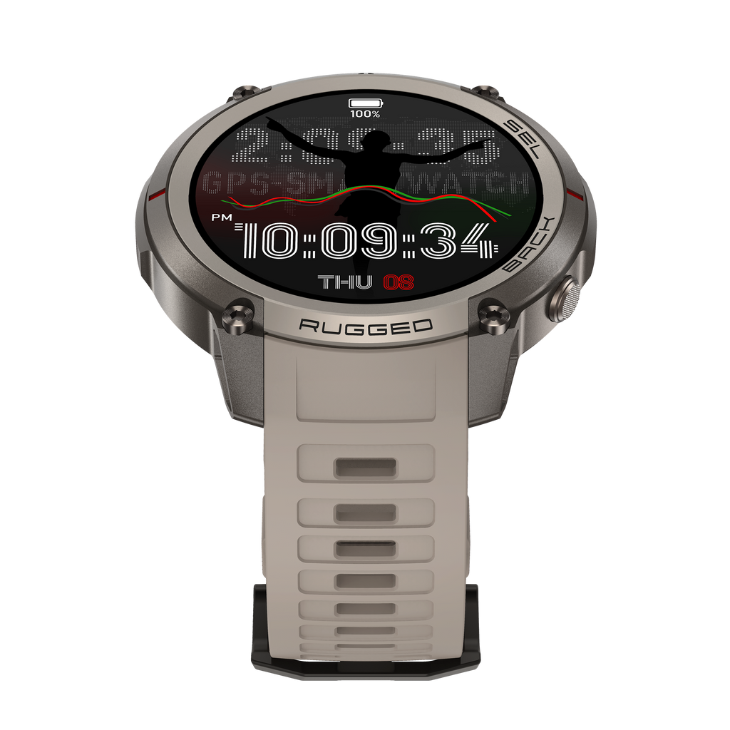 Military Smartwatch with GPS Offline Map 1.43-inch AMOLED, Compass & 5ATM Waterproof