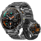 1.7" Men's Sports Smartwatch with 1400mAh Battery IP68 Waterproof LED Flashlight BT Call