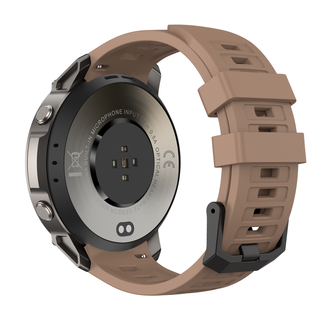 Military Smartwatch with GPS Offline Map 1.43-inch AMOLED, Compass & 5ATM Waterproof