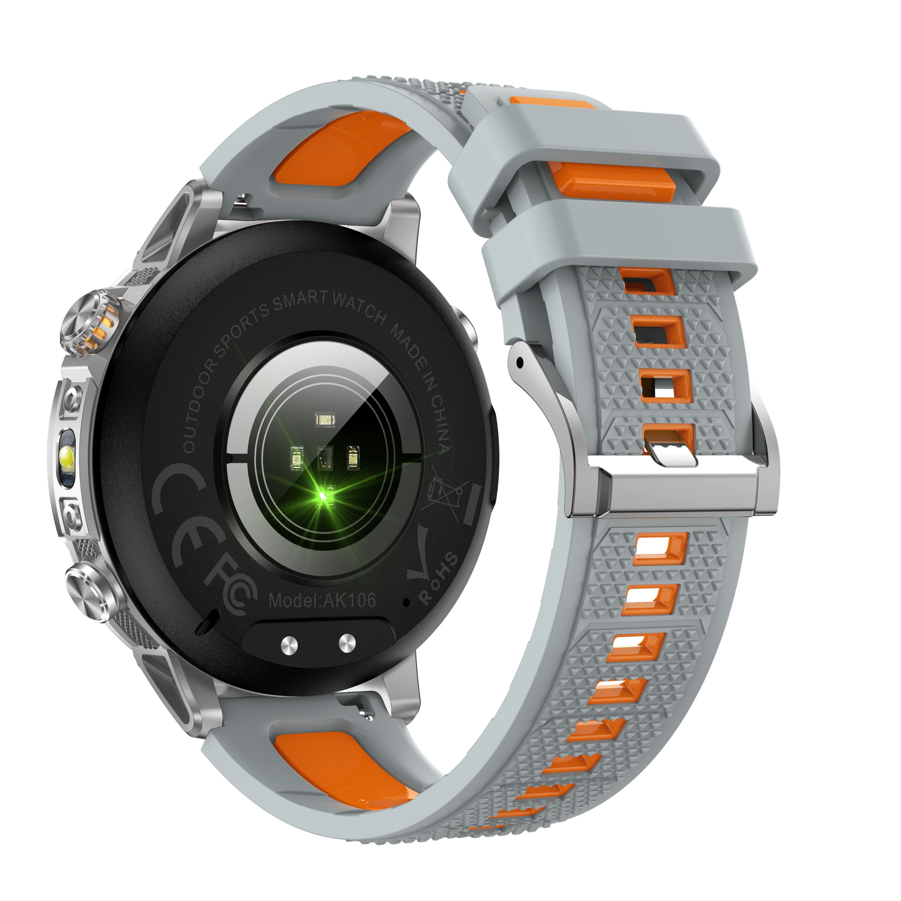 Men's Smartwatch with 1400mAh Battery & LED Flashlight 10ATM Waterproof