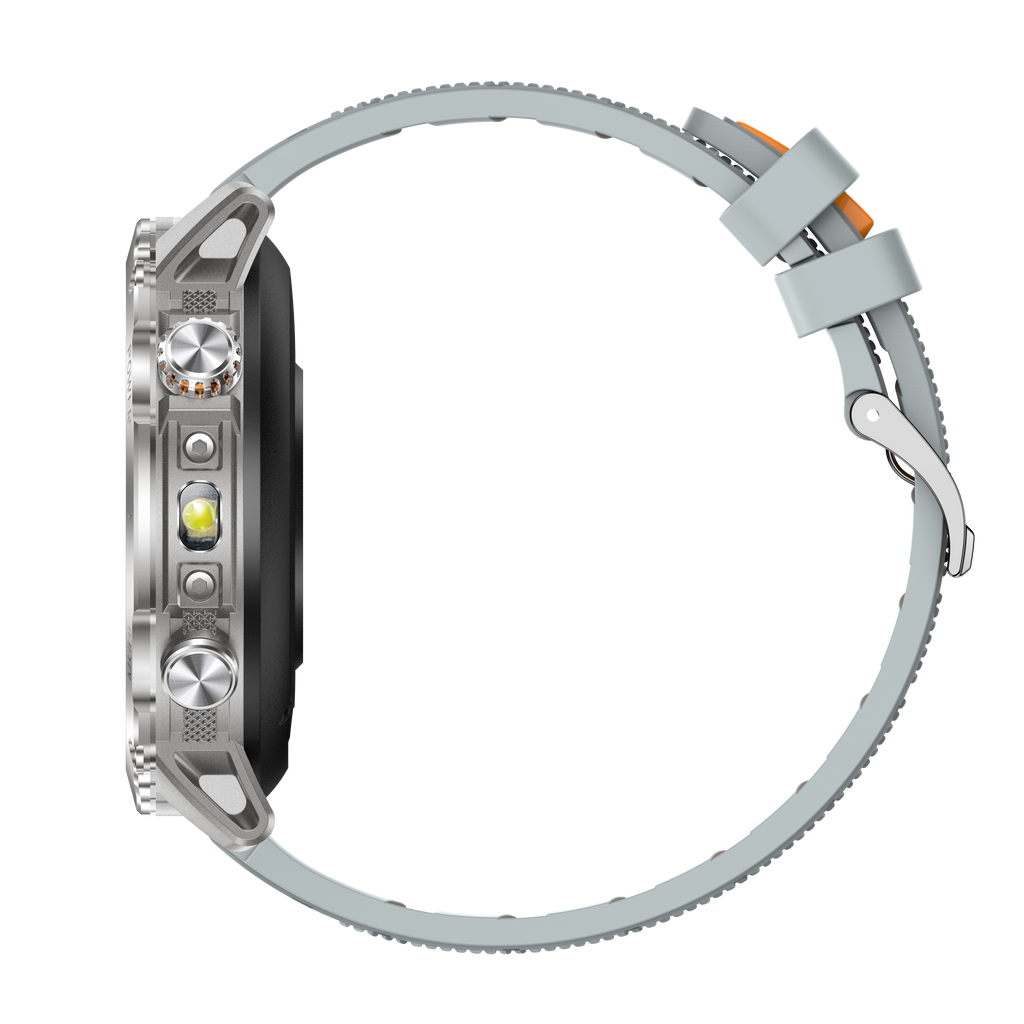 Men's Smartwatch with 1400mAh Battery & LED Flashlight 10ATM Waterproof