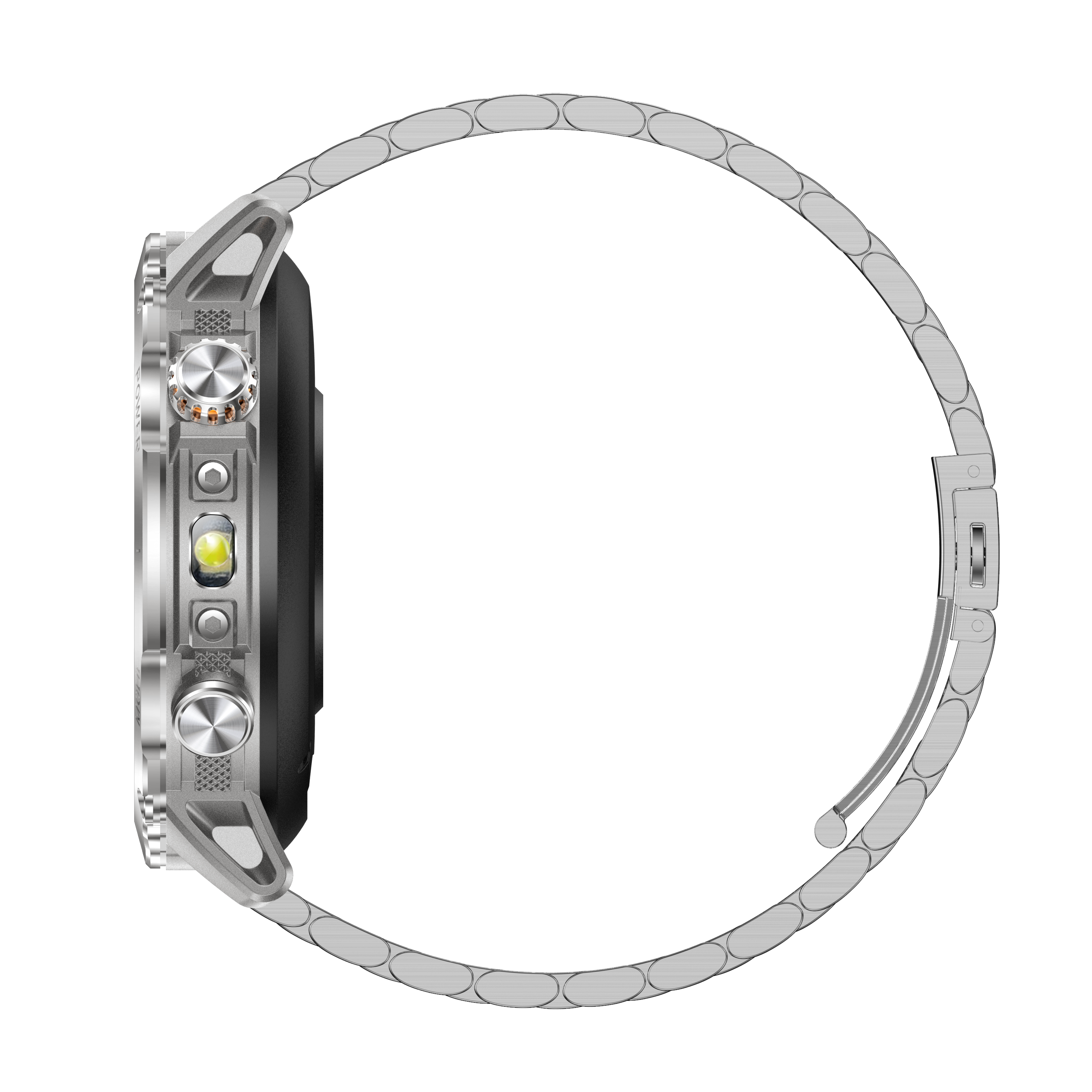 1.7" Men's Sports Smartwatch with 1400mAh Battery IP68 Waterproof LED Flashlight BT Call