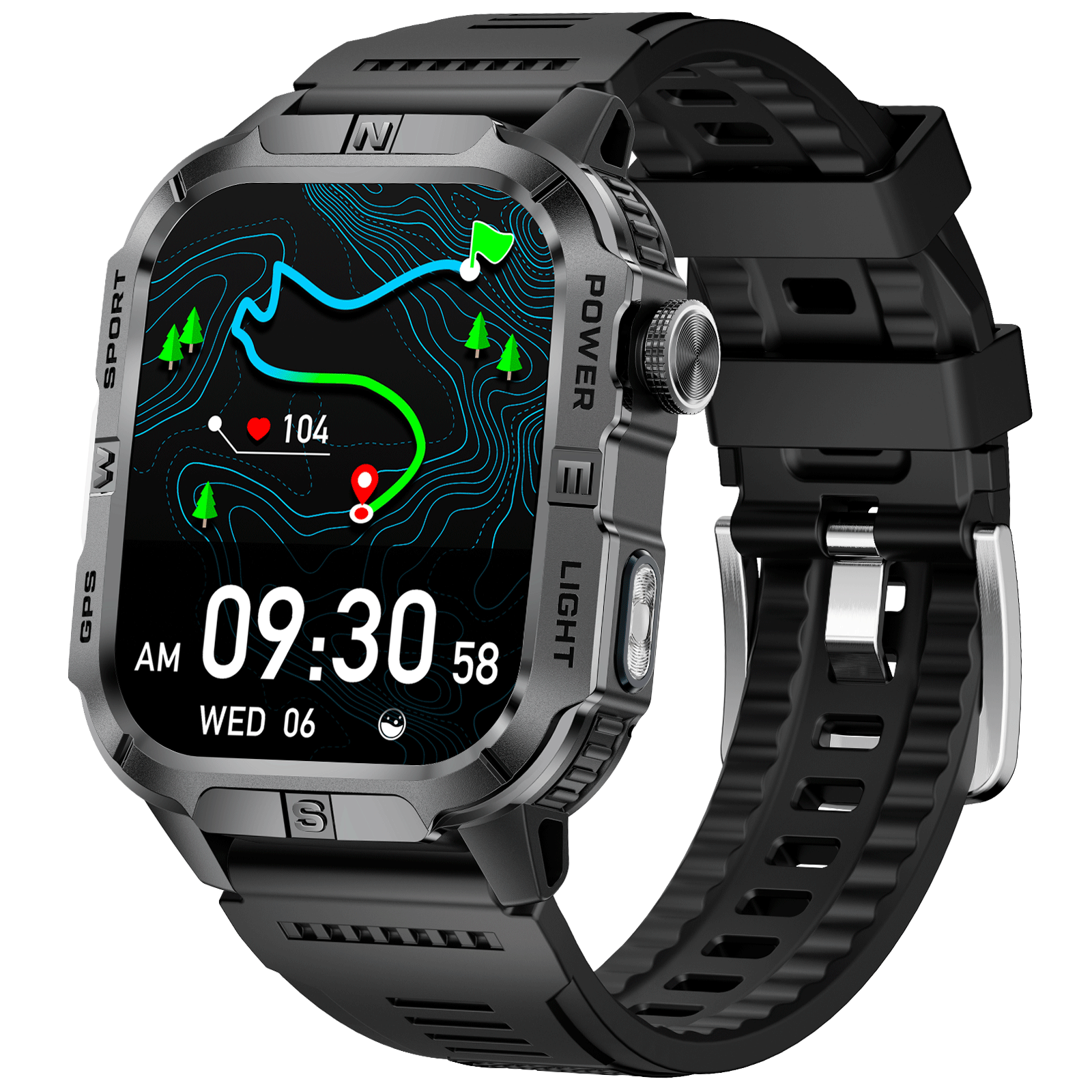 SFGH3 Rugged Smartwatch with GPS IP68 Waterproof 540mAh Battery