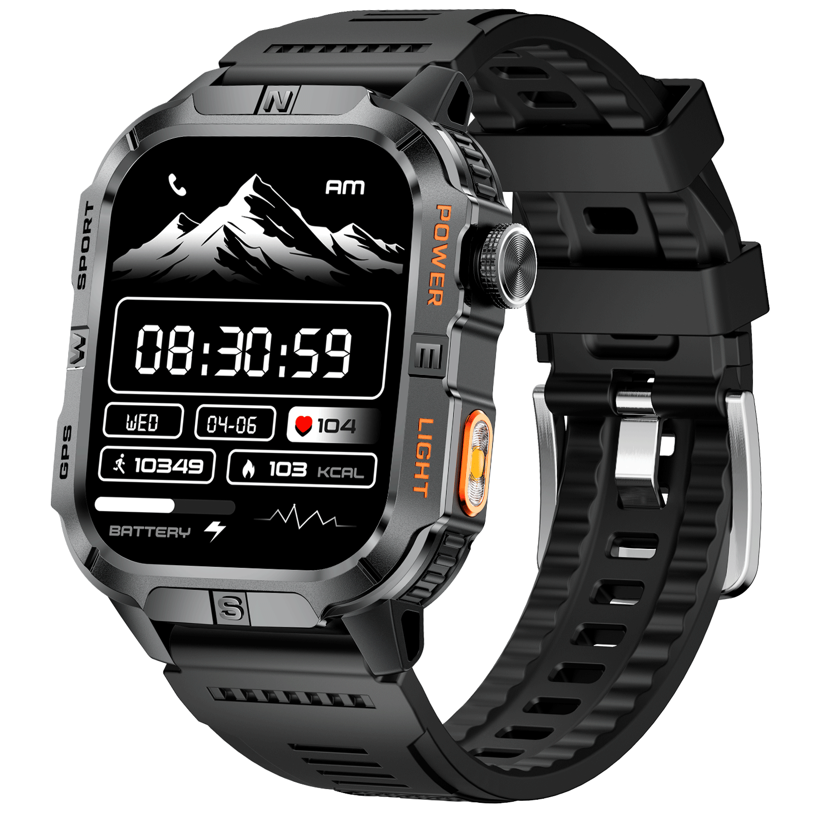 SFGH3 Rugged Smartwatch with GPS IP68 Waterproof 540mAh Battery