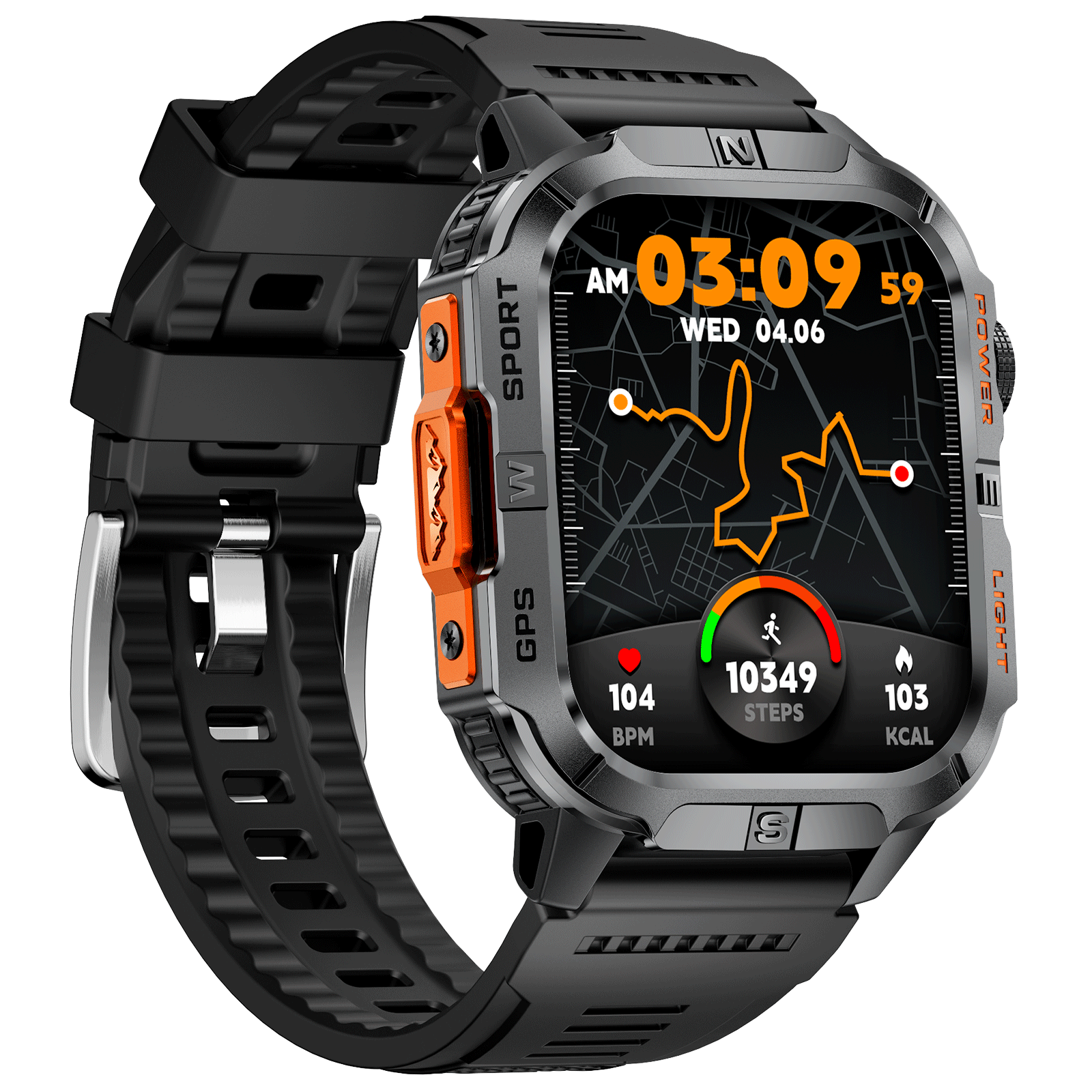 SFGH3 Rugged Smartwatch with GPS IP68 Waterproof 540mAh Battery
