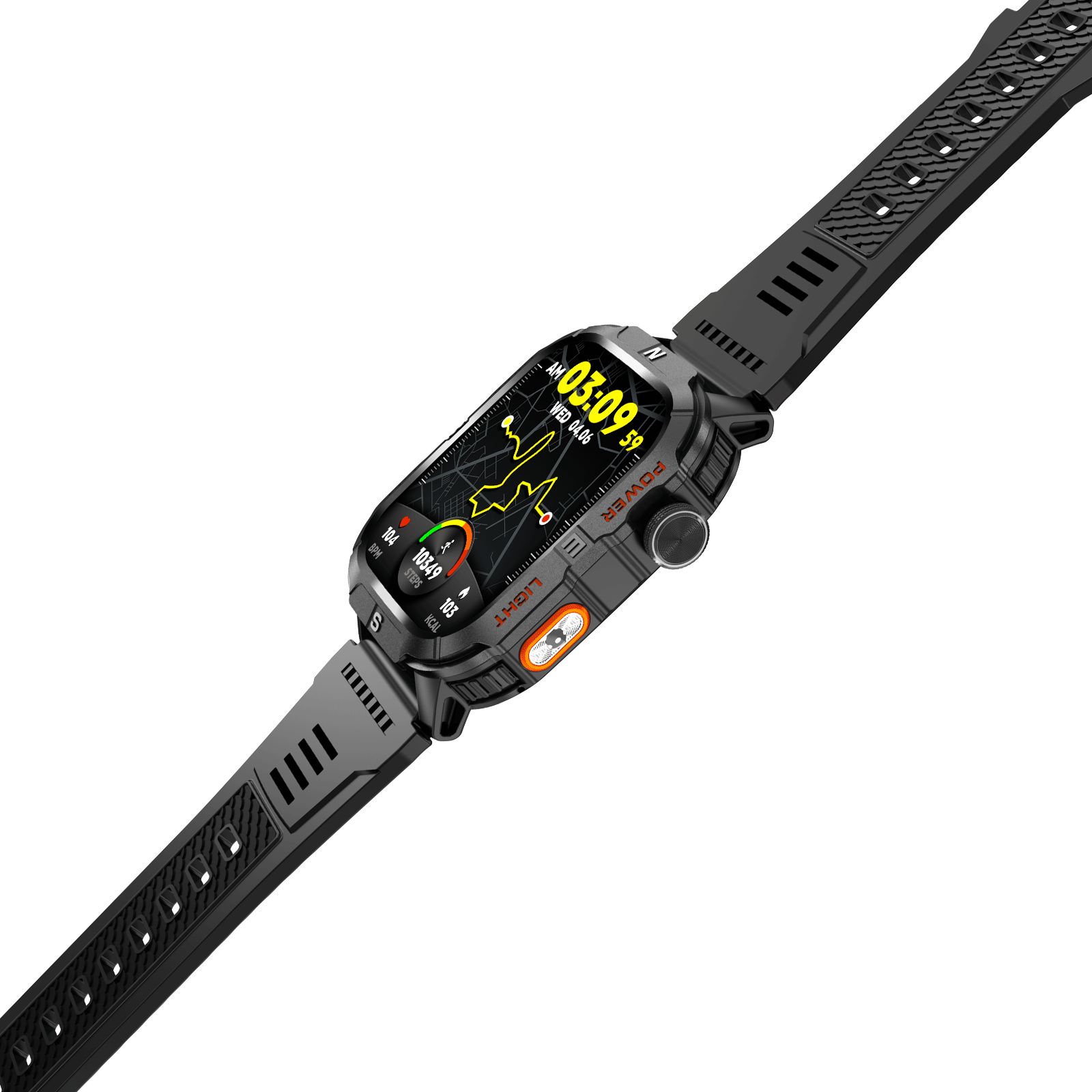 SFGH3 Rugged Smartwatch with GPS IP68 Waterproof 540mAh Battery