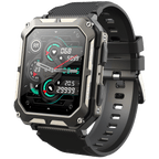 1.83" Tactical Smartwatch, 123 Sports Modes, IP68 Waterproof Smart Watch with Compass, Health Monitor
