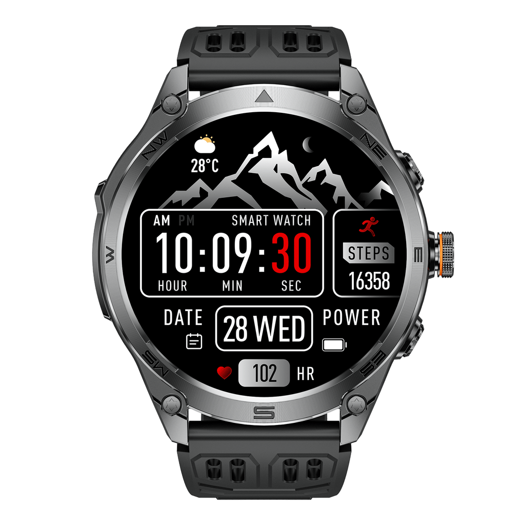 SFM70 Smart watch (Bluetooth Answer/Make Call), 1.75" AMOLED Smartwatch with GPS