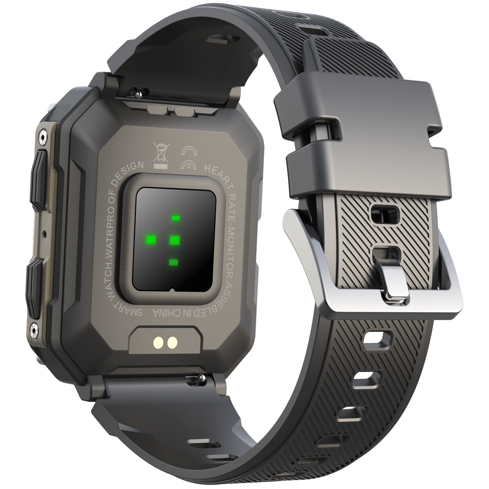 1.83" Tactical Smartwatch, 123 Sports Modes, IP68 Waterproof Smart Watch with Compass, Health Monitor