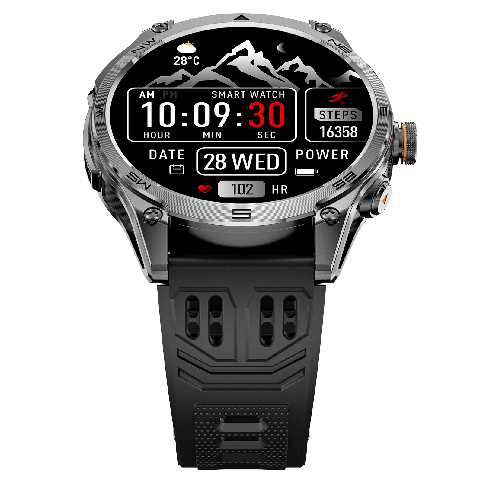 SFM70 Smart watch (Bluetooth Answer/Make Call), 1.75" AMOLED Smartwatch with GPS