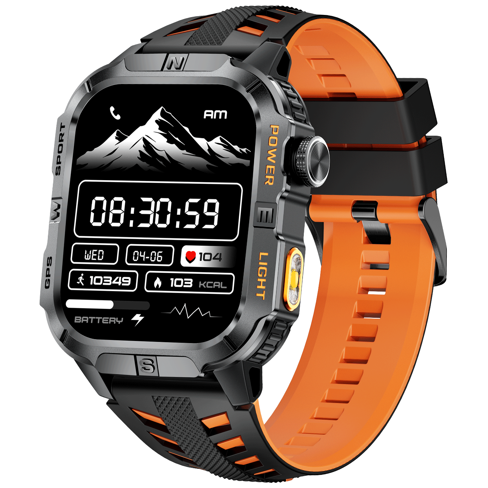 SFGH3 Rugged Smartwatch with GPS IP68 Waterproof 540mAh Battery