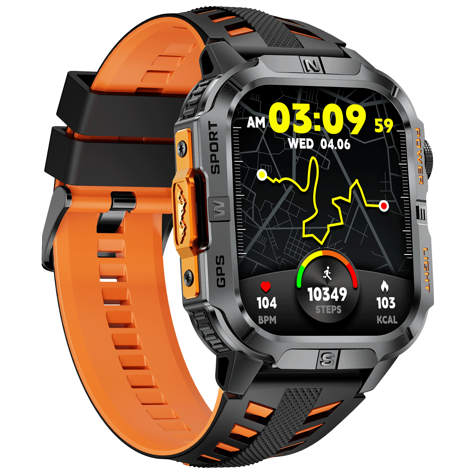 SFGH3 Rugged Smartwatch with GPS IP68 Waterproof 540mAh Battery