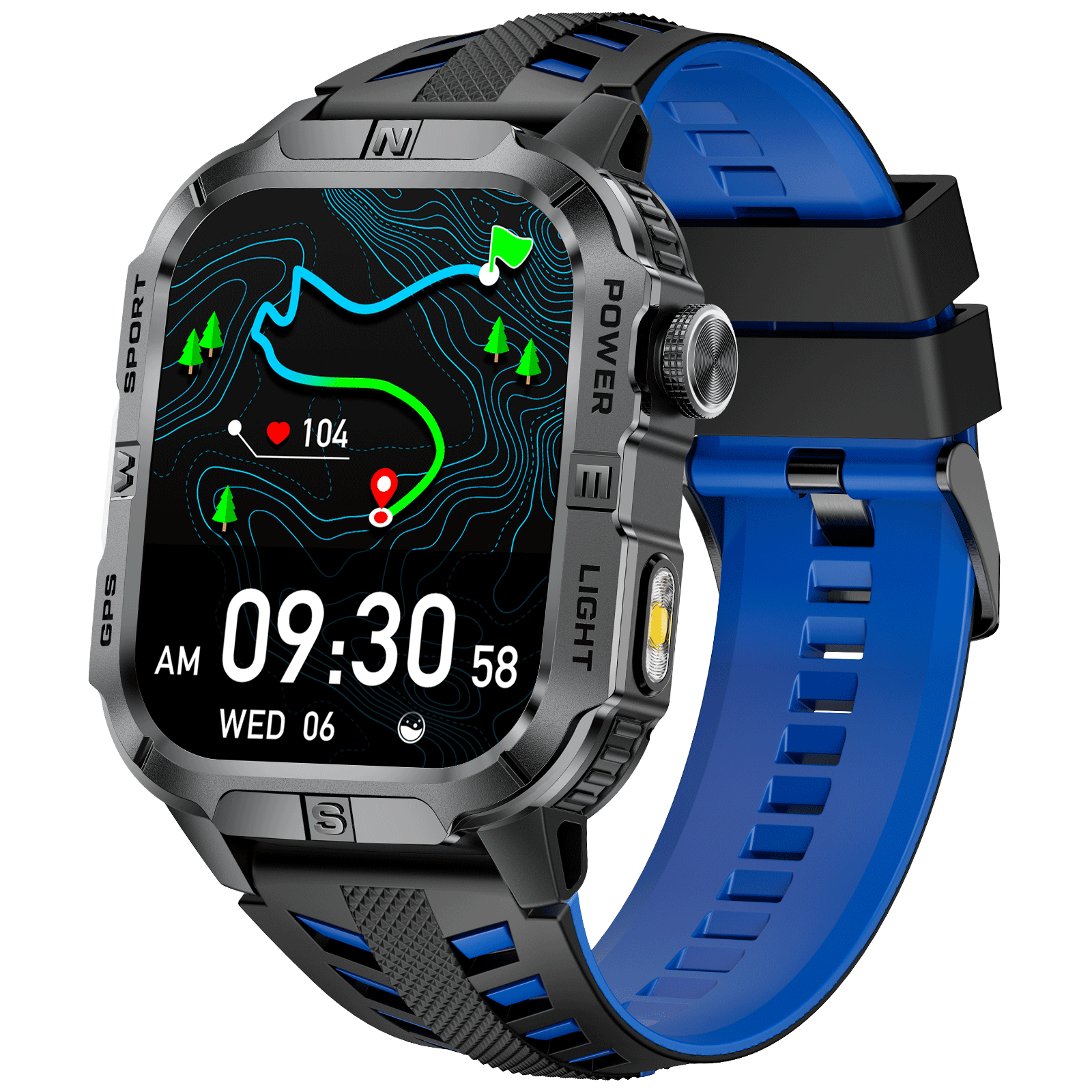 SFGH3 Rugged Smartwatch with GPS IP68 Waterproof 540mAh Battery