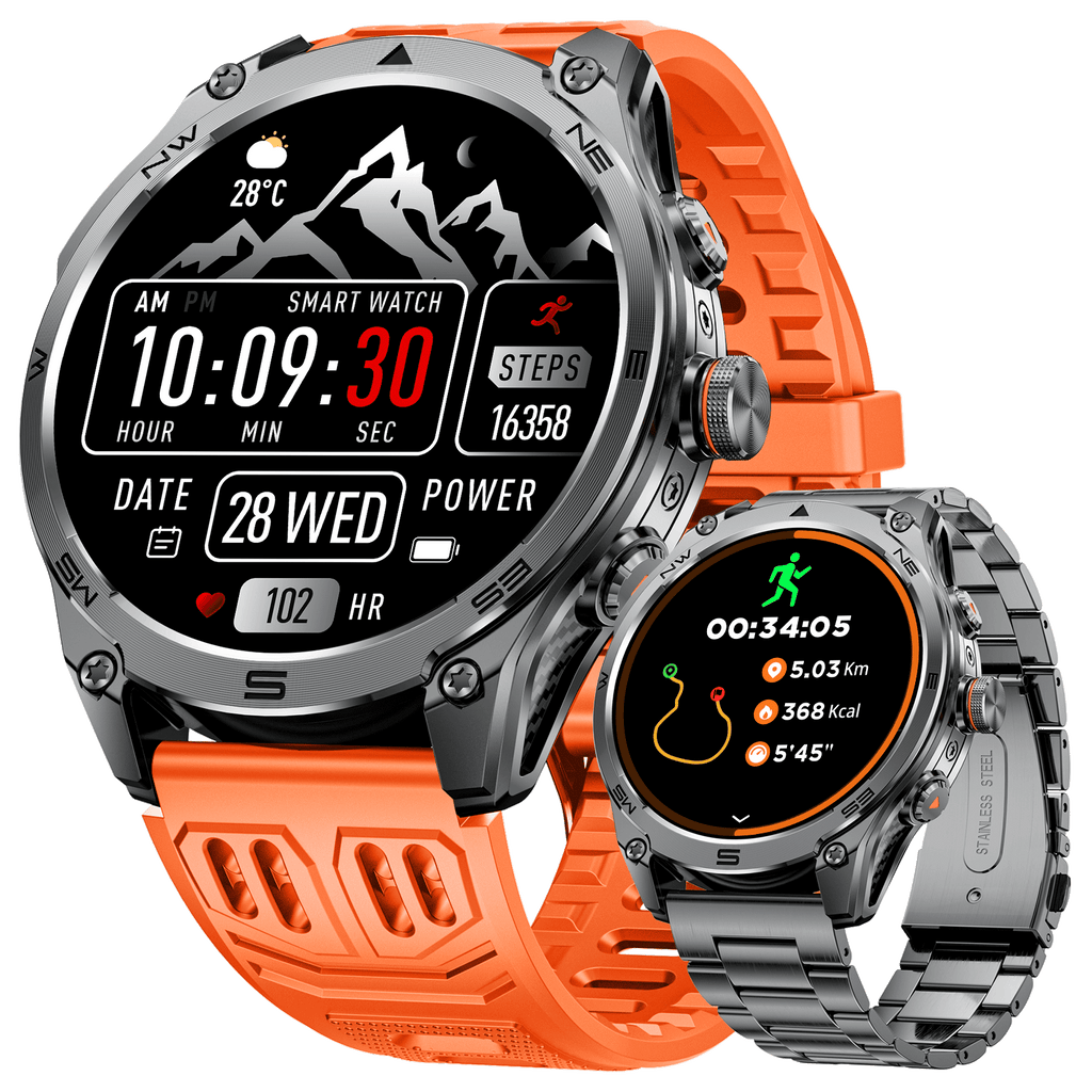 SFM70 Smart watch (Bluetooth Answer/Make Call), 1.75" AMOLED Smartwatch with GPS