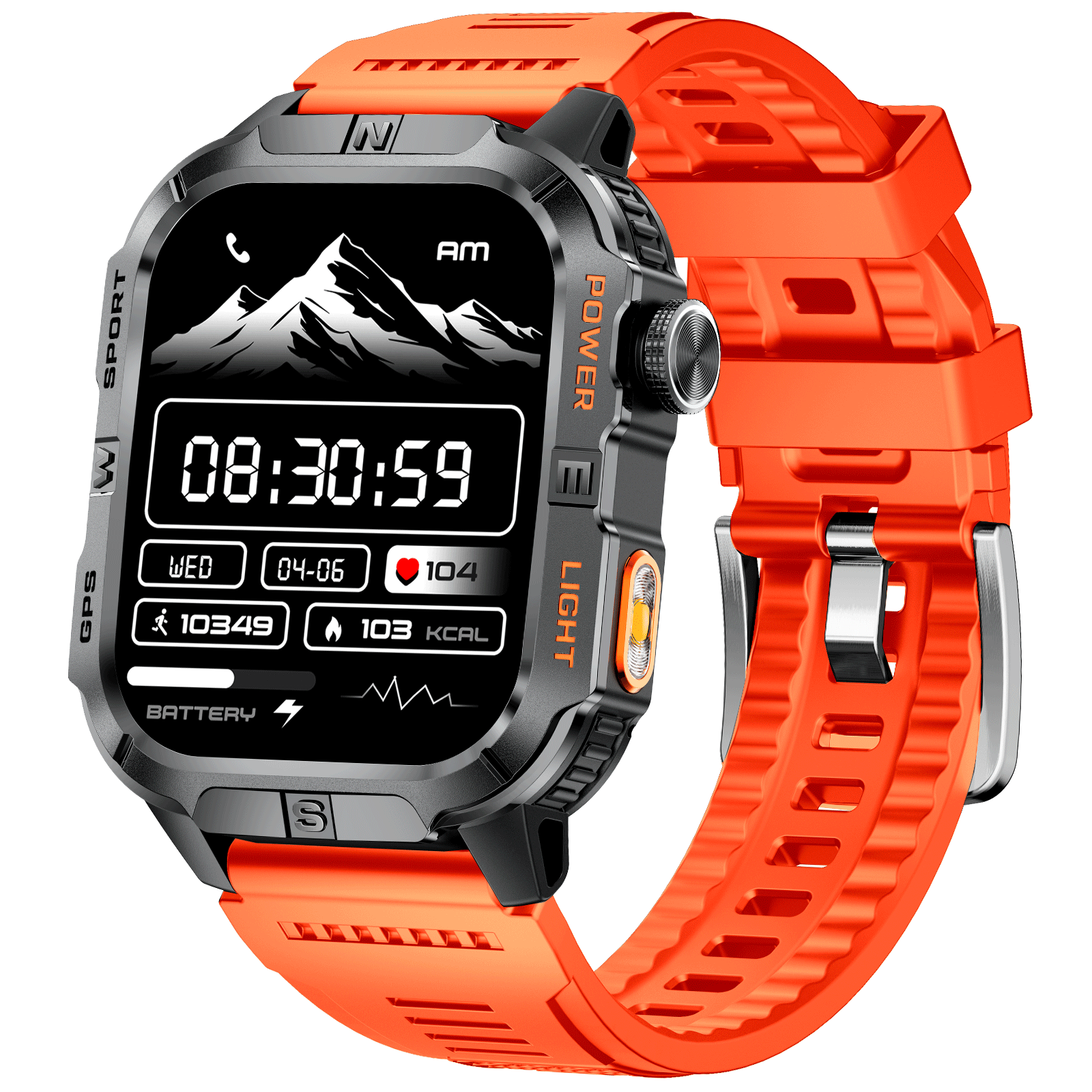 SFGH3 Rugged Smartwatch with GPS IP68 Waterproof 540mAh Battery