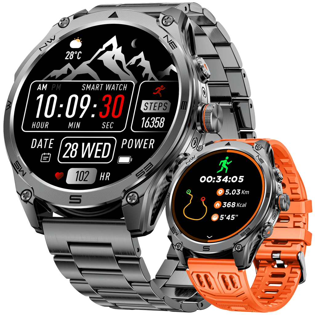 SFM70 Smart watch (Bluetooth Answer/Make Call), 1.75" AMOLED Smartwatch with GPS