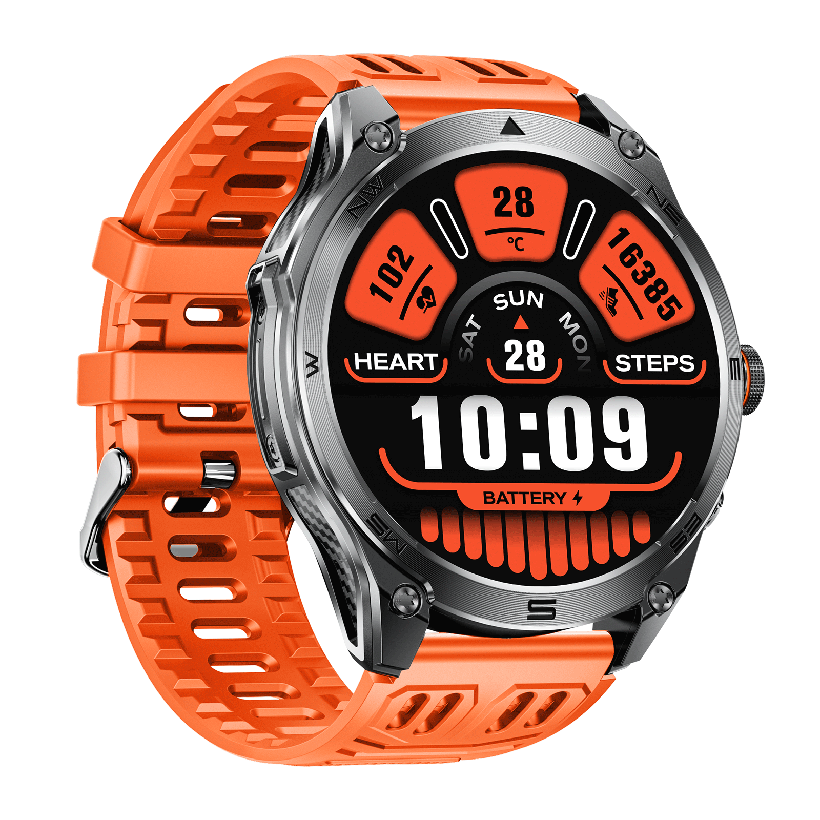 SFM70 Smart watch (Bluetooth Answer/Make Call), 1.75" AMOLED Smartwatch with GPS
