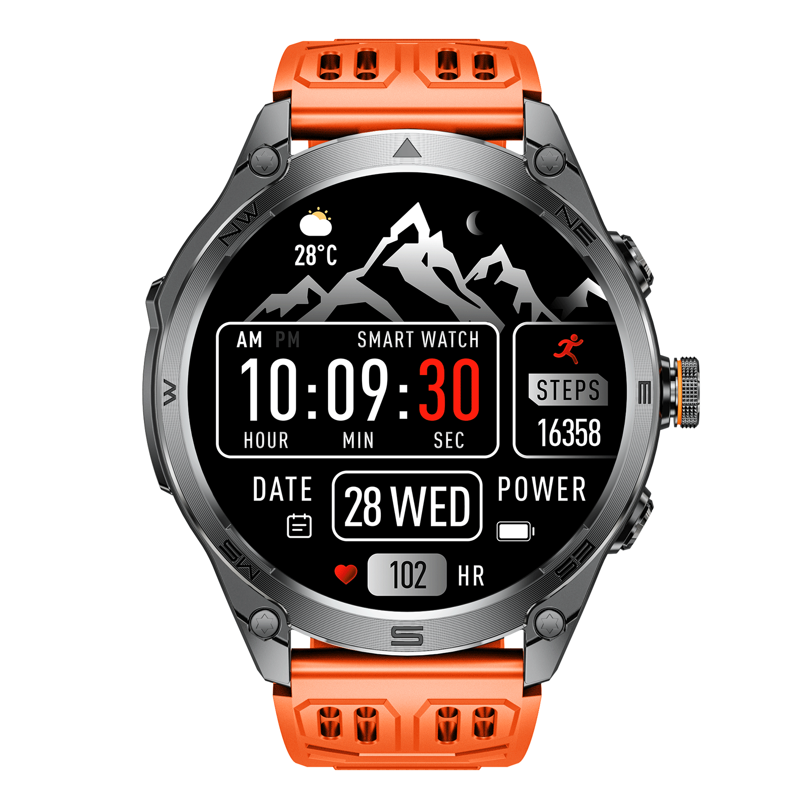 SFM70 Smart watch (Bluetooth Answer/Make Call), 1.75" AMOLED Smartwatch with GPS
