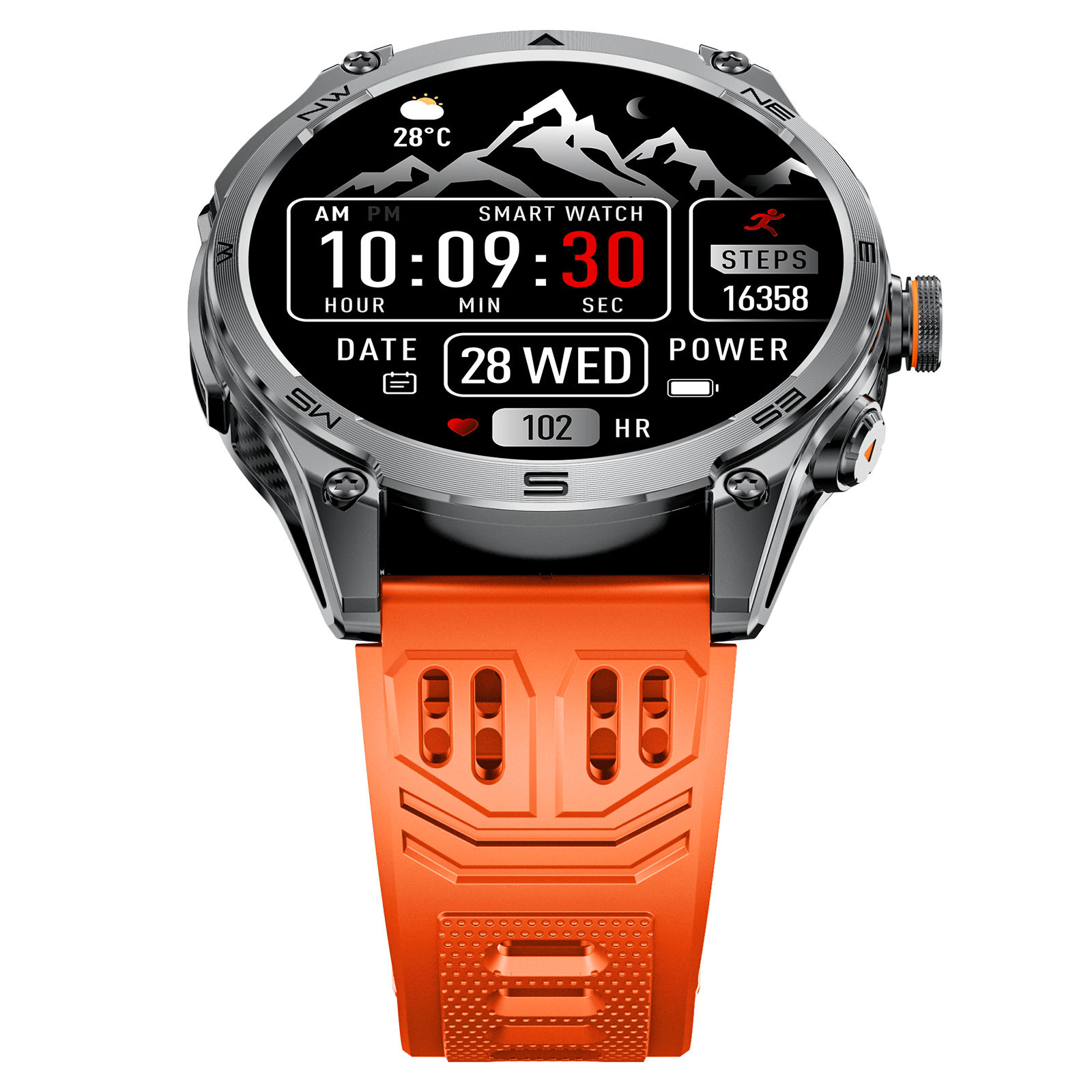 SFM70 Smart watch (Bluetooth Answer/Make Call), 1.75" AMOLED Smartwatch with GPS