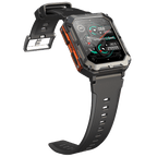 1.83" Tactical Smartwatch, 123 Sports Modes, IP68 Waterproof Smart Watch with Compass, Health Monitor